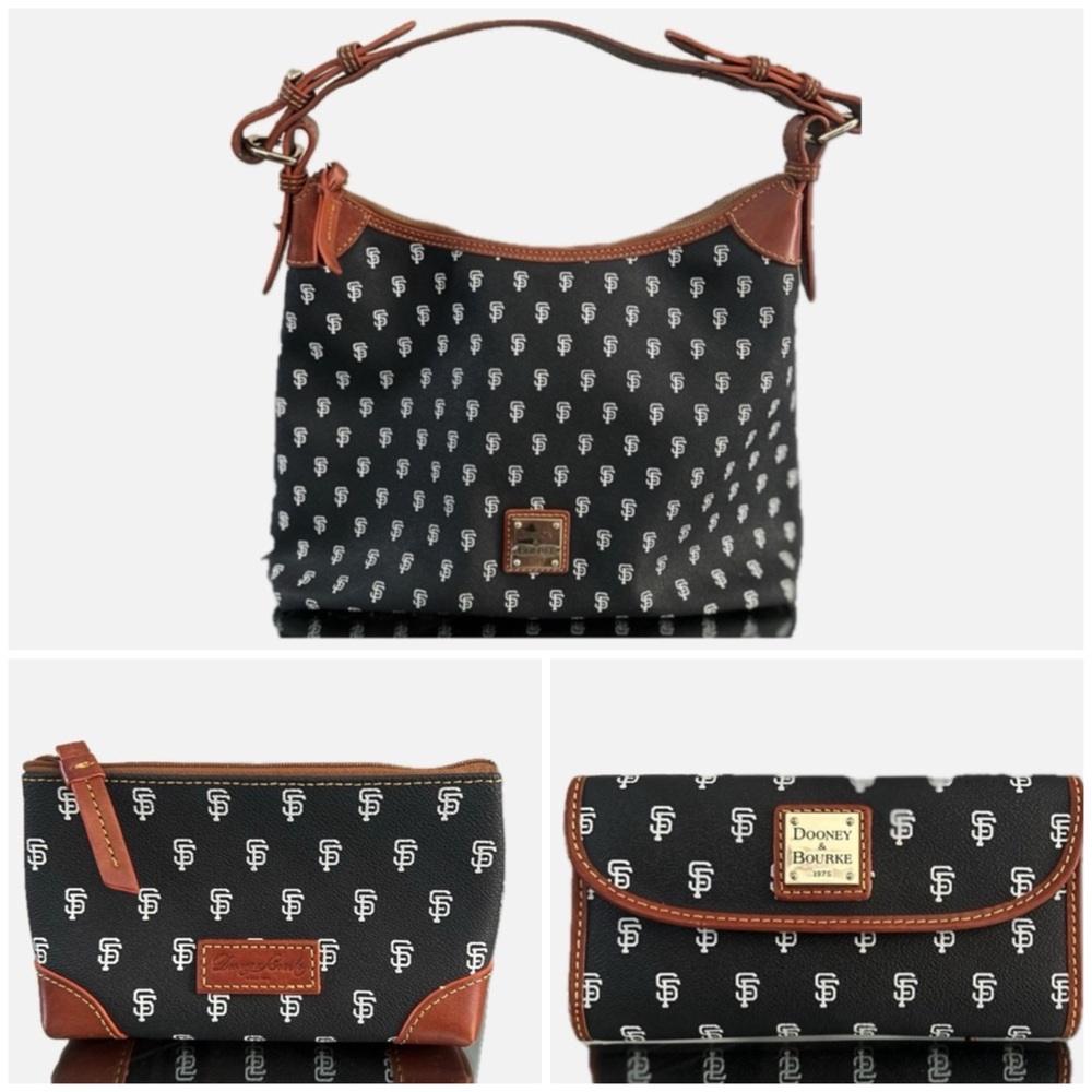 Dooney and Bourke San Francisco Giants Purse, Wallet, and Cosmetic Bag Set of 3